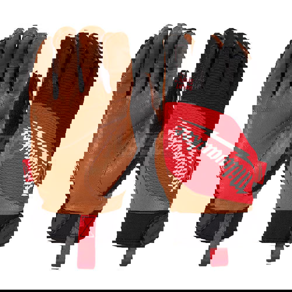 General Purpose Gloves: Size L, Leather-Lined